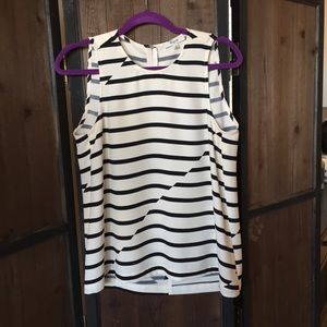 Madewell Sleeveless Striped Blouse